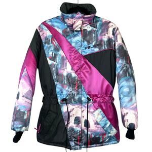 Vintage 80s 90s Polaris Thermoloft Ski Snowmobile Winter Jacket Women's Small